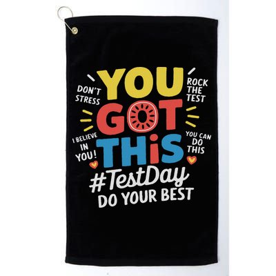 Test Day Rock The Test You Got This Teacher Test Testing Day Golf Towel