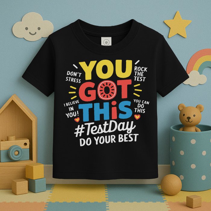 Test Day Rock The Test You Got This Teacher Test Testing Day Toddler T-Shirt