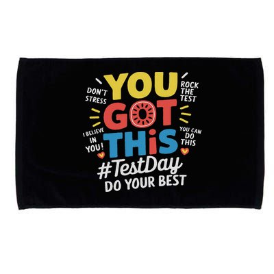 Test Day Rock The Test You Got This Teacher Test Testing Day Microfiber Hand Towel