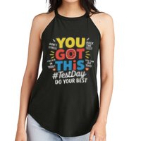 Test Day Rock The Test You Got This Teacher Test Testing Day Women's Perfect Tri Rocker Tank