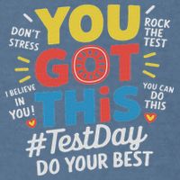Test Day Rock The Test You Got This Teacher Test Testing Day Garment-Dyed Sweatshirt
