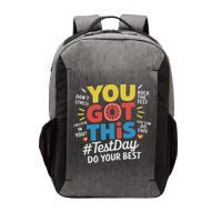 Test Day Rock The Test You Got This Teacher Test Testing Day Vector Backpack