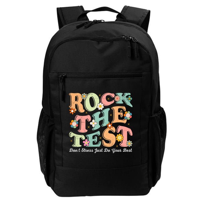 Test Day Rock The Test Teacher Testing Day You Got This  Backpack