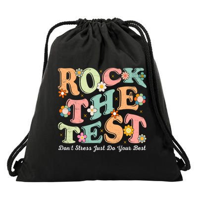 Test Day Rock The Test Teacher Testing Day You Got This  Drawstring Bag