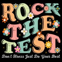 Test Day Rock The Test Teacher Testing Day You Got This  Drawstring Bag