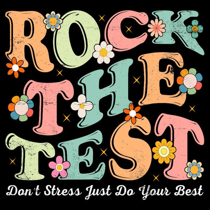 Test Day Rock The Test Teacher Testing Day You Got This  16 in Basic Backpack