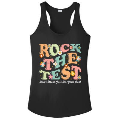 Test Day Rock The Test Teacher Testing Day You Got This  Ladies PosiCharge Competitor Racerback Tank