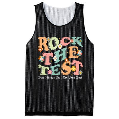Test Day Rock The Test Teacher Testing Day You Got This  Mesh Reversible Basketball Jersey Tank