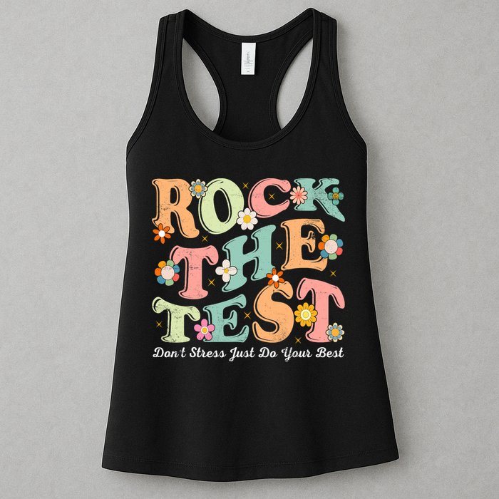 Test Day Rock The Test Teacher Testing Day You Got This  Womens Tank Top