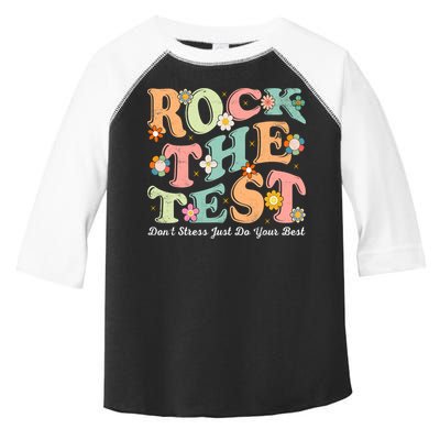 Test Day Rock The Test Teacher Testing Day You Got This  Toddler Fine Jersey T-Shirt