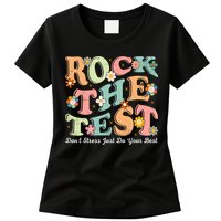 Test Day Rock The Test Teacher Testing Day You Got This  Womens T-Shirt