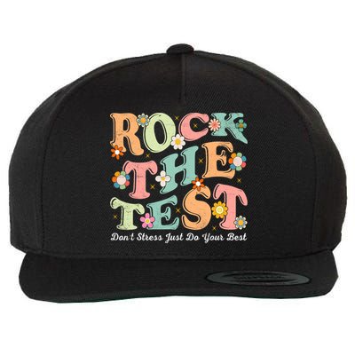 Test Day Rock The Test Teacher Testing Day You Got This  Wool Snapback Cap