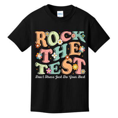 Test Day Rock The Test Teacher Testing Day You Got This  Kids T-Shirt
