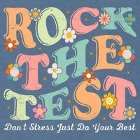 Test Day Rock The Test Teacher Testing Day You Got This  Garment-Dyed Sweatshirt