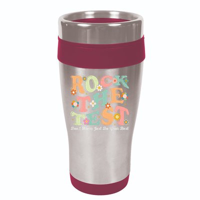 Test Day Rock The Test Teacher Testing Day You Got This  16oz Travel Tumbler