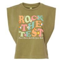 Test Day Rock The Test Teacher Testing Day You Got This  Garment-Dyed Women's Muscle Tee