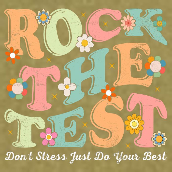 Test Day Rock The Test Teacher Testing Day You Got This  Garment-Dyed Women's Muscle Tee