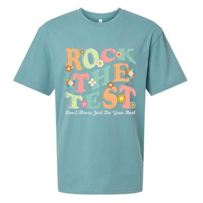 Test Day Rock The Test Teacher Testing Day You Got This  Sueded Cloud Jersey T-Shirt