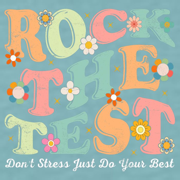 Test Day Rock The Test Teacher Testing Day You Got This  Sueded Cloud Jersey T-Shirt
