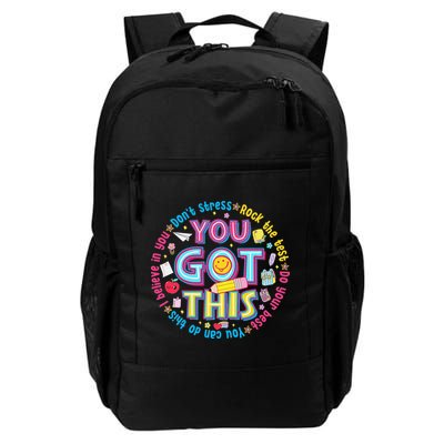 Test Day Rock The Test Teacher Testing Day You Got This Backpack