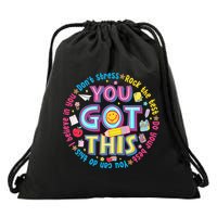Test Day Rock The Test Teacher Testing Day You Got This Drawstring Bag