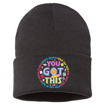 Test Day Rock The Test Teacher Testing Day You Got This Sustainable Knit Beanie