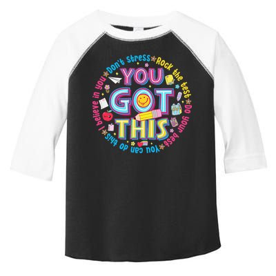 Test Day Rock The Test Teacher Testing Day You Got This Toddler Fine Jersey T-Shirt