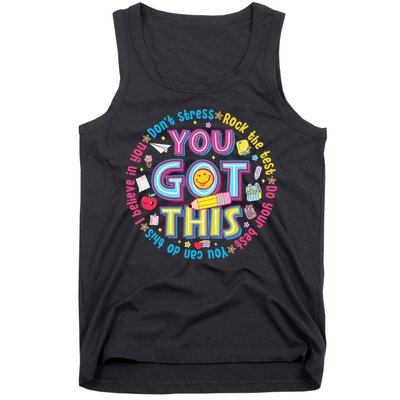 Test Day Rock The Test Teacher Testing Day You Got This Tank Top