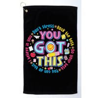 Test Day Rock The Test Teacher Testing Day You Got This Golf Towel