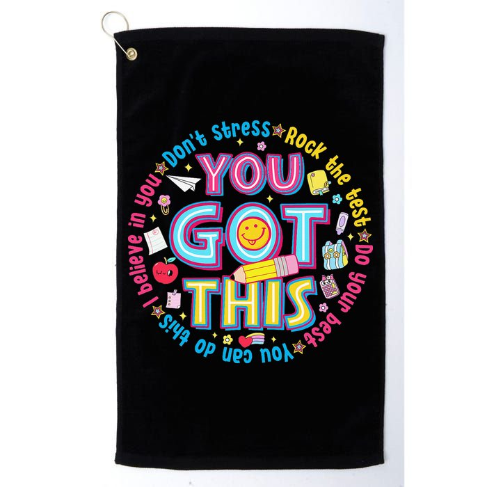 Test Day Rock The Test Teacher Testing Day You Got This Golf Towel