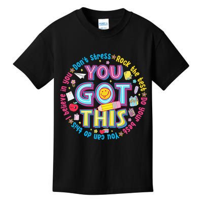 Test Day Rock The Test Teacher Testing Day You Got This Kids T-Shirt