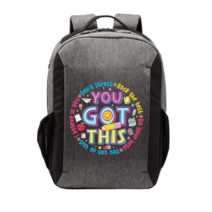 Test Day Rock The Test Teacher Testing Day You Got This Vector Backpack