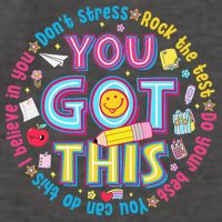 Test Day Rock The Test Teacher Testing Day You Got This Vector Backpack