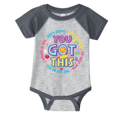 Test Day Rock The Test Teacher Testing Day You Got This Infant Baby Jersey Bodysuit