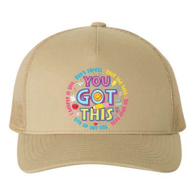 Test Day Rock The Test Teacher Testing Day You Got This Yupoong Adult 5-Panel Trucker Hat