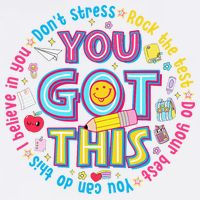 Test Day Rock The Test Teacher Testing Day You Got This Garment-Dyed Sweatshirt
