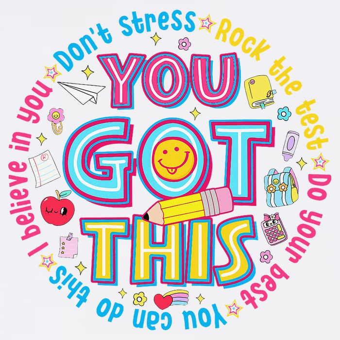 Test Day Rock The Test Teacher Testing Day You Got This Garment-Dyed Sweatshirt