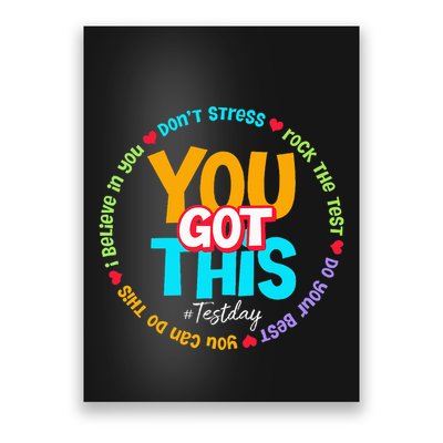 Test Day Rock The Test Teacher Testing Day You Got This Poster