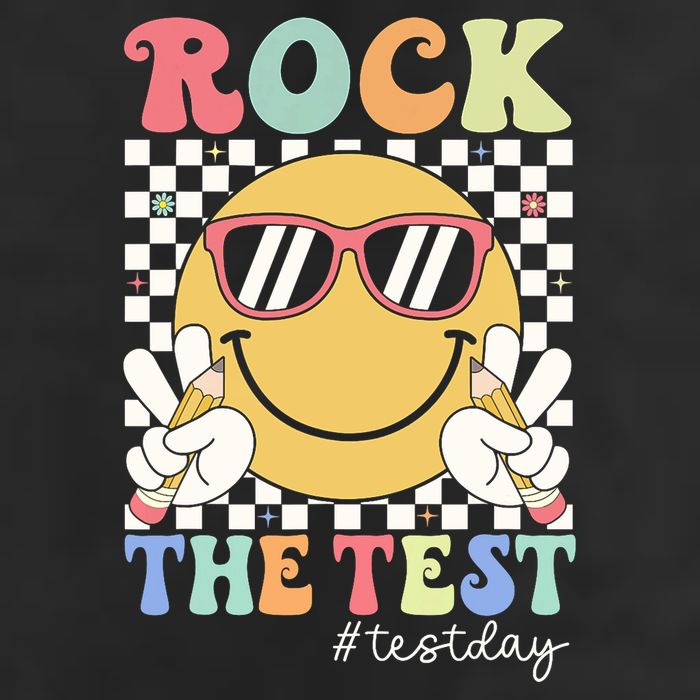 Test Day Rock The Test Motivational Teacher Testing Day  Cool Comfort Performance Bucket Hat