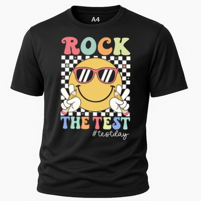 Test Day Rock The Test Motivational Teacher Testing Day  Cooling Performance Crew T-Shirt