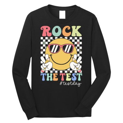 Test Day Rock The Test Motivational Teacher Testing Day  Long Sleeve Shirt