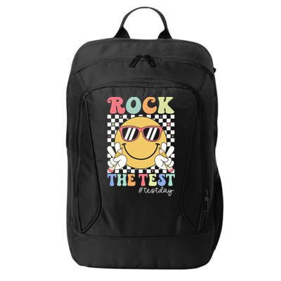 Test Day Rock The Test Motivational Teacher Testing Day  City Backpack