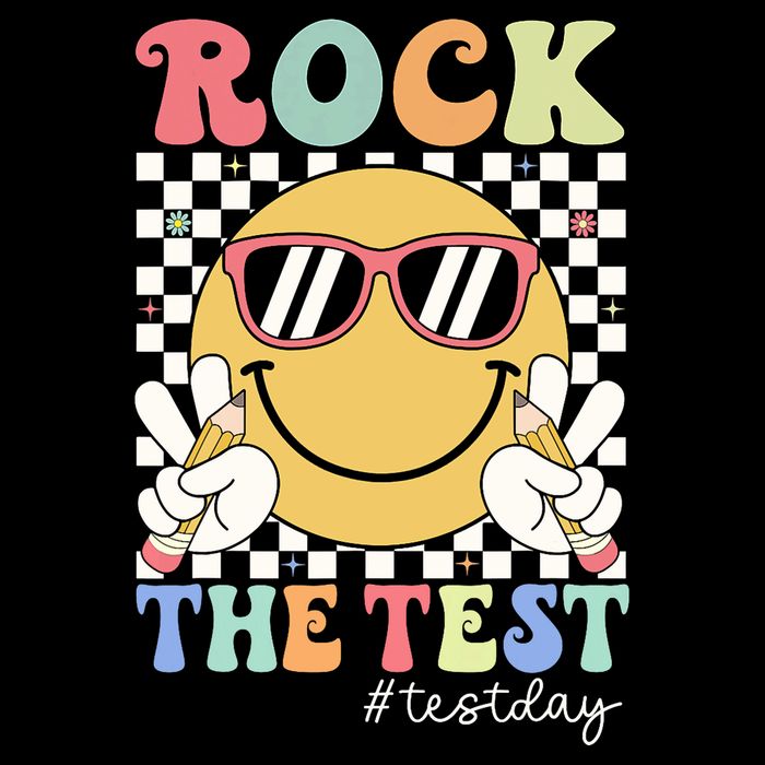 Test Day Rock The Test Motivational Teacher Testing Day  Impact Tech Backpack