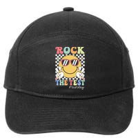 Test Day Rock The Test Motivational Teacher Testing Day  7-Panel Snapback Hat