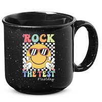 Test Day Rock The Test Motivational Teacher Testing Day  15oz Campfire Ceramic Mug