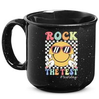 Test Day Rock The Test Motivational Teacher Testing Day  15oz Campfire Ceramic Mug
