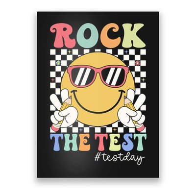 Test Day Rock The Test Motivational Teacher Testing Day  Poster