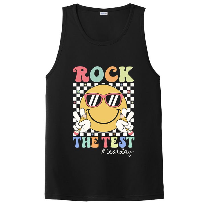 Test Day Rock The Test Motivational Teacher Testing Day  PosiCharge Competitor Tank