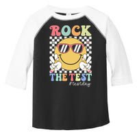Test Day Rock The Test Motivational Teacher Testing Day  Toddler Fine Jersey T-Shirt
