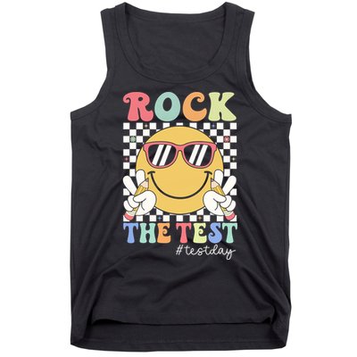 Test Day Rock The Test Motivational Teacher Testing Day  Tank Top